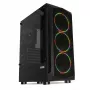 PC Case IBOX LUPUS 27 Midi Tower ATX, rūdīts stikls, RGB, 455×200×380 mm, atbalsta ATX, GPU līdz 32 cm