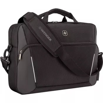 Portfeļa soma klēpjdatoram Wenger XE Compact Brief 16 ar planšetdatora kabatu, melna