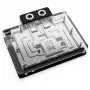 Backplate Alphacool 10260 Aluminium Chrome Copper Melns 154mm