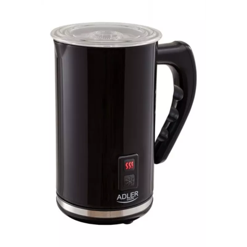 Automātiskais piena putotājs/sildītājs Adler AD 4478 — nerūsējošā tērauda bļoda, 240 ml tilpums, 500 W, karsts un auksts