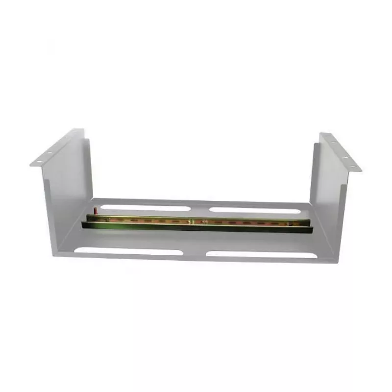 ALLNET ierīču turētājs DIN līstei/DIN sliežu ierīcēm T150mm/5HE gaiši pelēks priekšējai montāžai