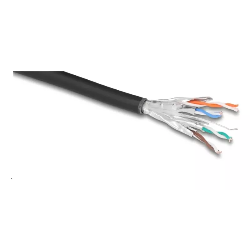 Tīkla kabelis DeLOCK 80597 Melns Cat6a U/FTP 50m