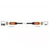 DeLOCK - HDMI kabelis - HDMI (M) uz HDMI (M) - 50 cm - Trīskārša izolācija - Melns, Zelts - 8K atbalsts