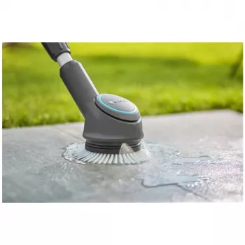 GARDENA disku suka Soft, akumulatora daudzfunkcionālajam tīrītājam AquaBrush, mazgāšanas suka (pelēka/tirkīza)