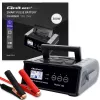 Baterijas lādētājs QOLTEC 52514 — 12V/24V, 25A, AGM/GEL/SLA baterijām ar LCD displeju