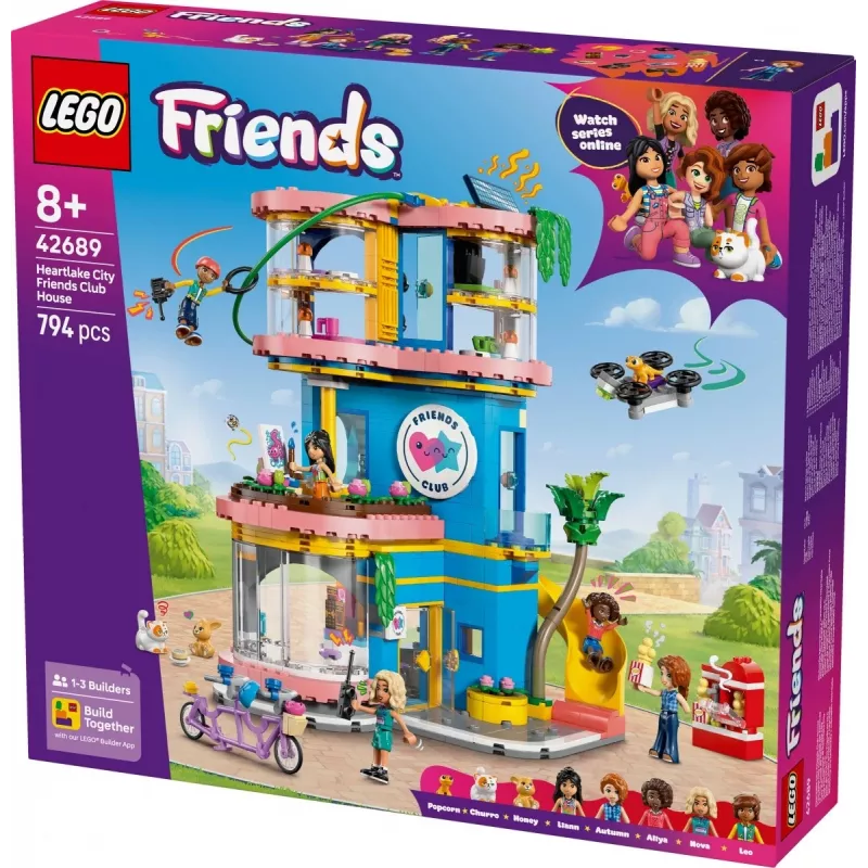 Blocks Friends 42689 Heartlake City Draugu kluba nams