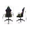 Huzaro Force 6.2 Mesh RGB spēļu krēsls
