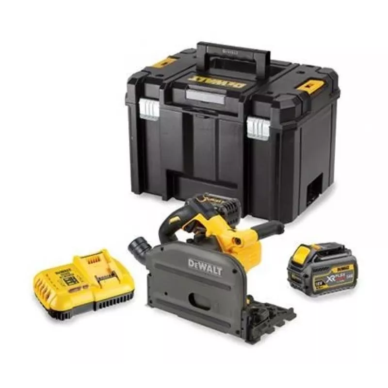 DEWALT DCS520T2 pārnēsājamais ripzāģis 54V 2x XR FLEXVOLT 6Ah TSTAK melns, dzeltens