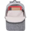 RIVACASE Anvik 15.6 inch klēpjdatora mugursoma, 15 L, pelēka, ūdensnecaurlaidīgs audums, kabatas 10.5 inch planšetei, viedtālrunim, dokumentiem, aksesuāriem, pudelei