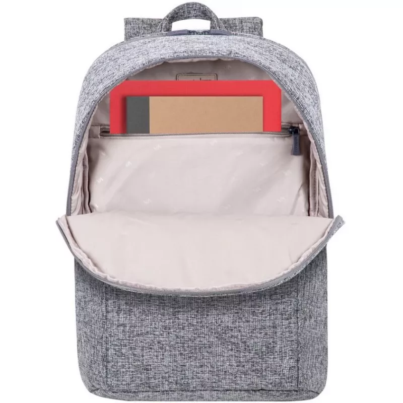 RIVACASE Anvik 15.6 inch klēpjdatora mugursoma, 15 L, pelēka, ūdensnecaurlaidīgs audums, kabatas 10.5 inch planšetei, viedtālrunim, dokumentiem, aksesuāriem, pudelei