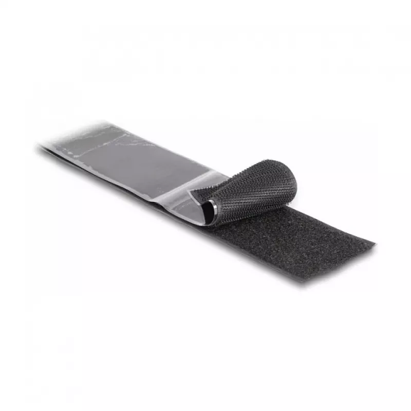 DeLOCK lieljaudas āķa-cilpas lente pašlīmējoša L 15 m x P 50 mm melna