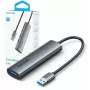 Centrmezgls 5-in-1 USB-AVention 0,15 m