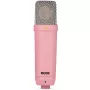 Studijas kondensatora mikrofons RØDE NT1 Signature Pink — kardioīds, 20–20000 Hz, -32 dB jutība, XLR