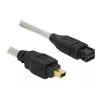 FireWire A/B kabelis DeLOCK 82588 1,0 m pelēks