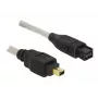 FireWire A/B kabelis DeLOCK 82588 1,0 m pelēks