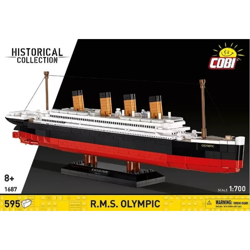 Konstruktoru komplekts Cobi Blocks R.M.S. Olympic 59 bloki — 59 daļu modeļa būvēšanas komplekts