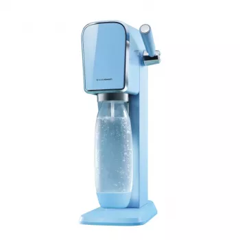 Sodas automāts SODASTREAM Art Blue Steel — 1 L plastmasas pudele, 60 L karbonators, 173×245×430 mm