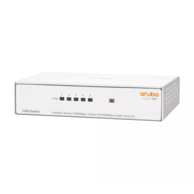 HPE Aruba Networking Instant On 1430 5 portu Gigabit slēdzis