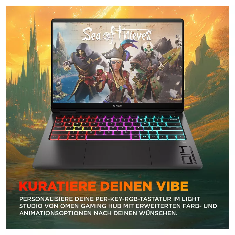 HP OMEN Transcend Gaming klēpjdators 14-fb1075ng 14 3K OLED U7-255H 32GB/1TB SSD RTX5060 Win11 - BV8C5EA - ABD (BV8C5EA#ABD)