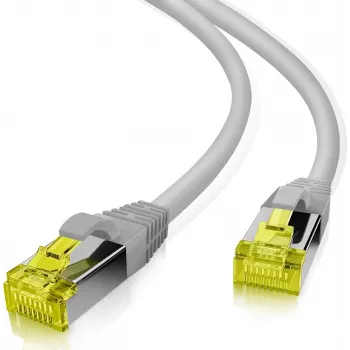komutācijas kabelis helos Ultra Flex S/FTP Cat 6a TPE pelēks 0.5 m