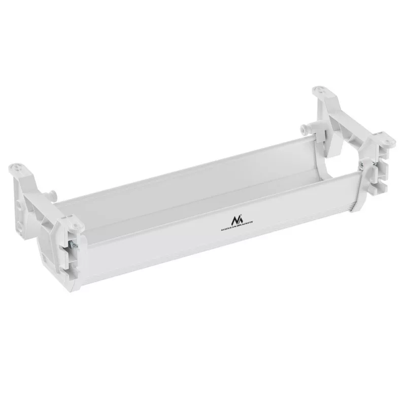 Maclean galda apakšējais kabeļu/pagarinātāju organizators, max. slodze 5 kg, balts, MC-106 W