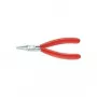 Knipex elektronikas knaibles, kopējais garums 115 mm, plakani plati spīļveida, 1 lodīšu gala pārklājums