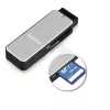Hama 123900 karšu lasītājs USB 3.2 Gen 1 (3.1 Gen 1) Melns, Sudraba