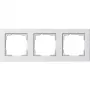 Sienas plāksne GIRA E2 Balta — termoplastiska, bezskrūvju dizains, 80.8×223.4×9.3 mm