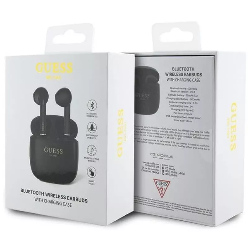 Bluetooth austiņas TWS GUTWST26PSK melnas