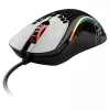 Glorious Gaming Glorious Model D pele spīdīga (melna), labās rokas, optiska, USB Type-A, 12000 DPI, 1 ms, melna