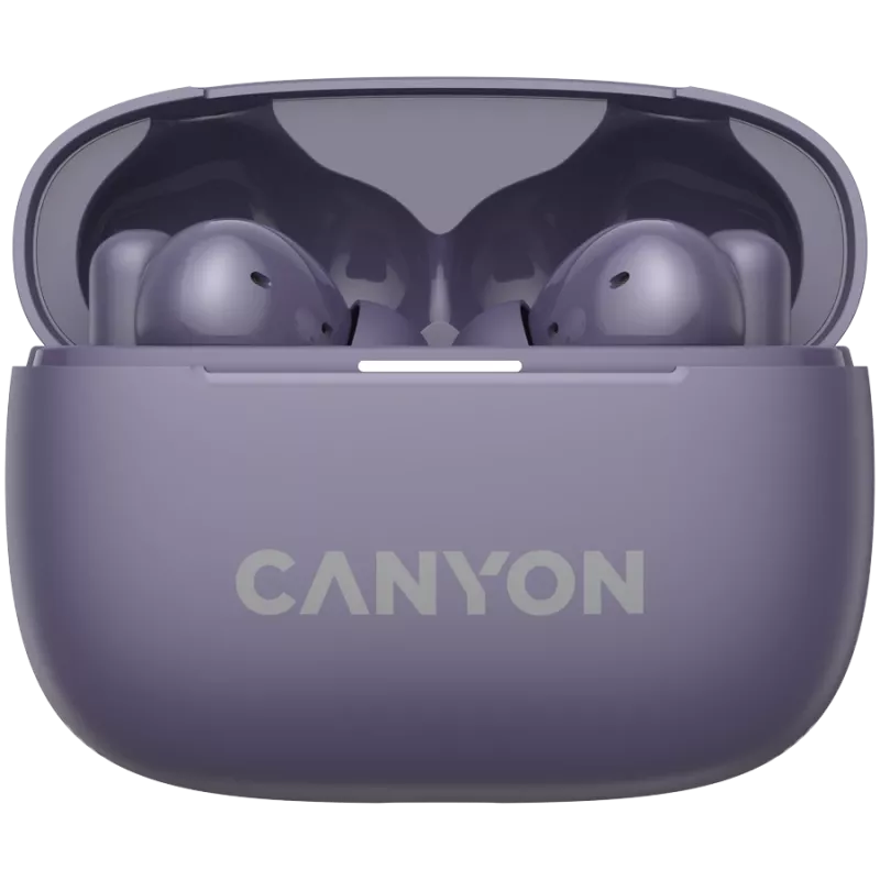 Canyon CNS-TWS10PL Austiņas un Mikrofons True Wireless Stereo (TWS) Iekšauss zvaniem/mūzikai/sportam/ikdienas lietošanai USB Type-C Bluetooth Violeta (CNS-TWS10PL)