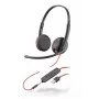 HP Poly Poly Melnswire C3225 USB - 3200 Series - Austiņas - Uzauss - Vadu - USB, 3,5 mm ligzda - Trokšņu izolācija (209747-101)