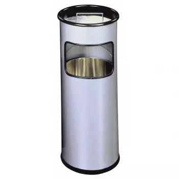 Miskaste Durable 333023 17 l apaļa metāla sudraba