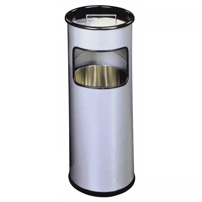 Miskaste Durable 333023 17 l apaļa metāla sudraba