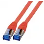 EFB-Elektronik RJ45 ielāpu vads Cat.6A S/FTP TPECat.7 izejvada superelastīgs sarkans 3m Ražotājs: EFB Elektronik (K5525FRT.3)