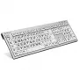 Tastatūra Logickeyboard LKB-LPRNTBW-AJPU-DE Office USB QWERTZ vācu valodā, daudzkrāsu