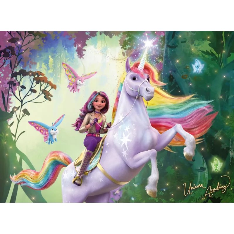 Ravensburger puzle XXL 100 gabali – Unicorn Academy – lielformāta bērnu puzle