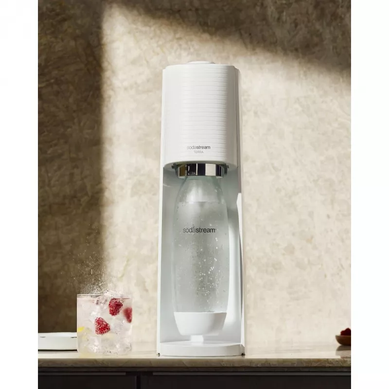 SodaStream Soda Maker Terra Megapack QC balts ar 3 pudelēm (2270213)