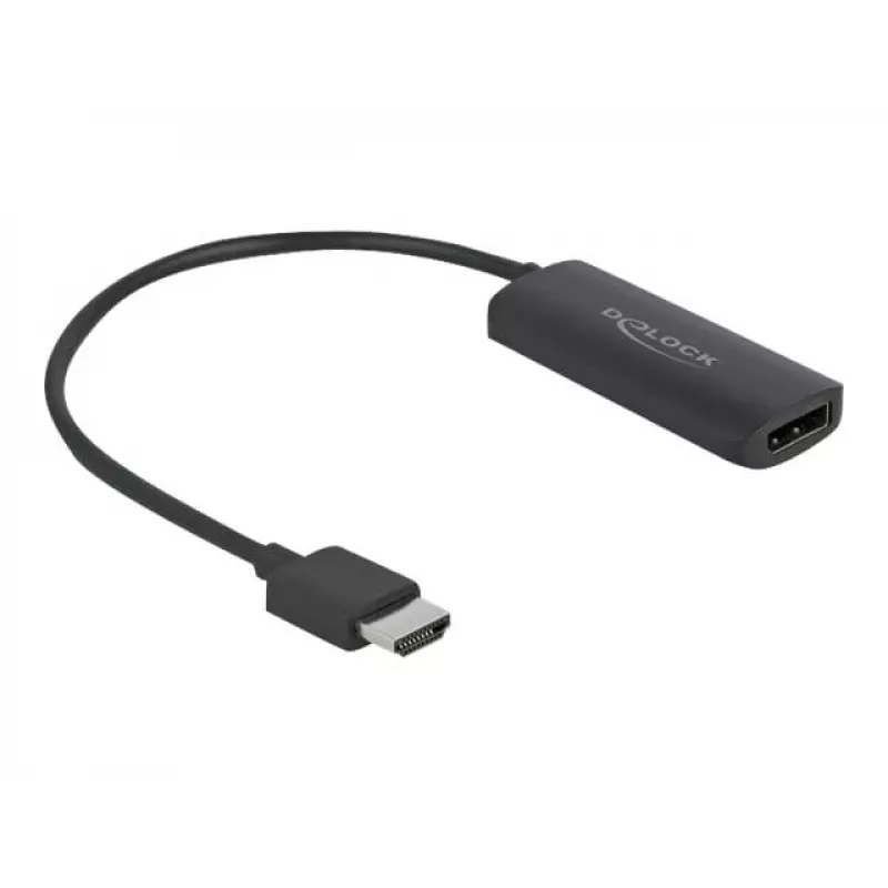 Adapteris HDMI-A vīr. uz DisplayPort siev. 4K 60 Hz DeLOCK 63206