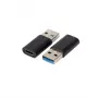 Kabeļa dzimuma mainītājs Microconnect USB3.0ACF USB A uz USB C Melns