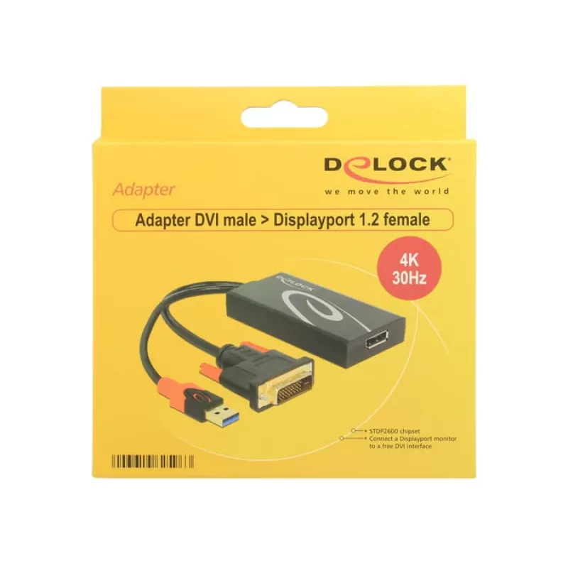 Kabelis DVI 24+1 + USB-A/Displayport 20p DeLOCK 62596