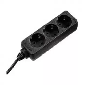 Hama 0003039 pārsprieguma aizsargs Melns 3 maiņstrāvas kontaktligzdas 230 V 1,4 m