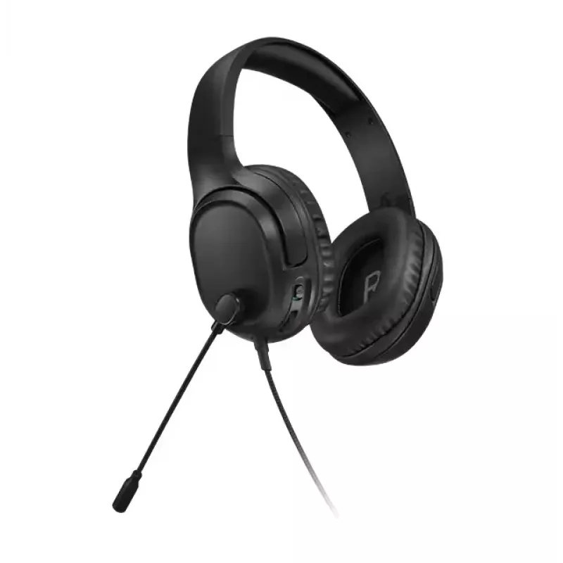 Lenovo H110 spēļu austiņas, vadu, binaurālas, 3,5 mm, 1,8 m kabelis, 50–20 000 Hz, 110 dB, 32 Ω, melnas