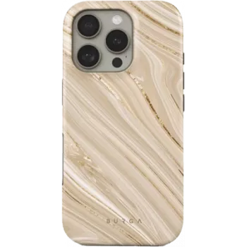 Telefona maciņš Burga Hlle Tough MagSafe iPhone 16 Pro Max — Full Glam dizains, saderīgs ar MagSafe, aizsargājošs cietais apvalks