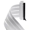 PHANTEKS PCI-E 4.0 x16 pacēlāja lentes kabelis, 180 grādi, 30 cm - balts