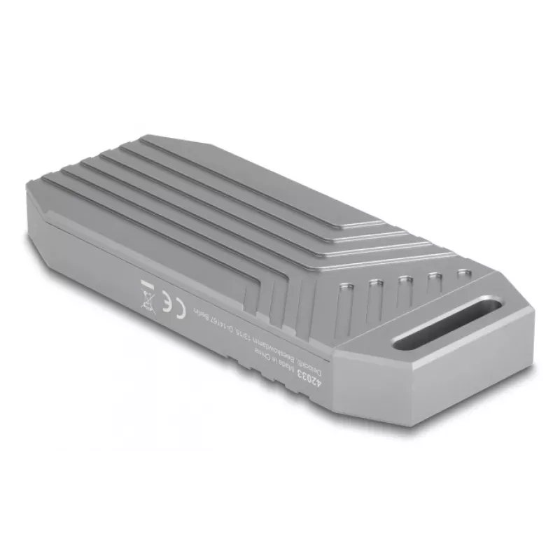 SSD korpuss DeLOCK 42033 pelēks M.2 PCI Express 40 Gbit/s