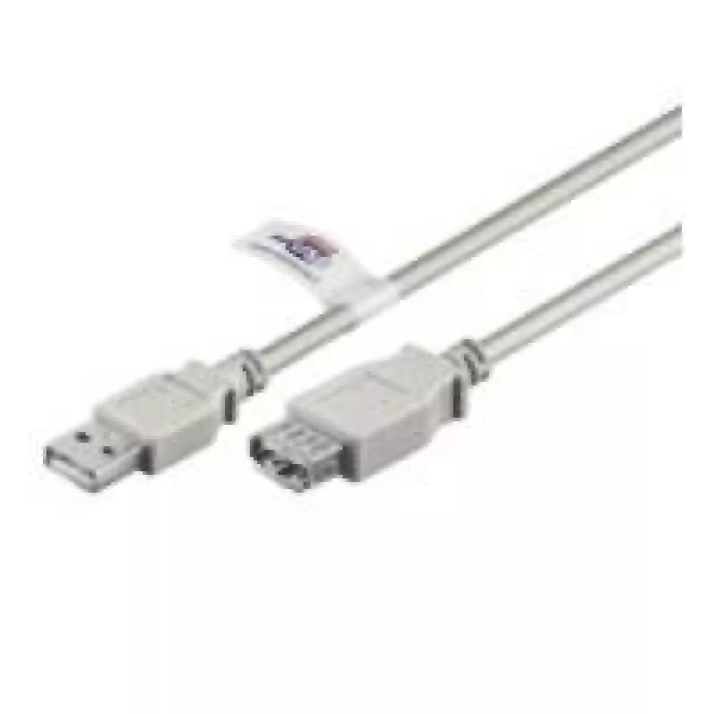Wentronic 68915 USB kabelis, pelēks