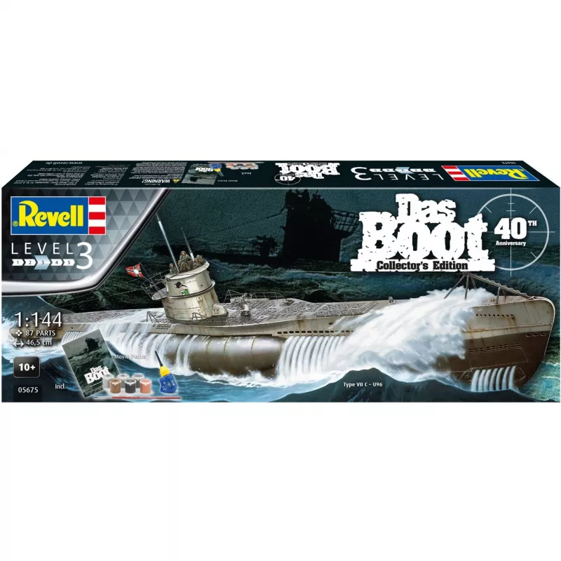 mēroga modelis Revell DAS BOOT 40th Y. Dāvanu komplekts