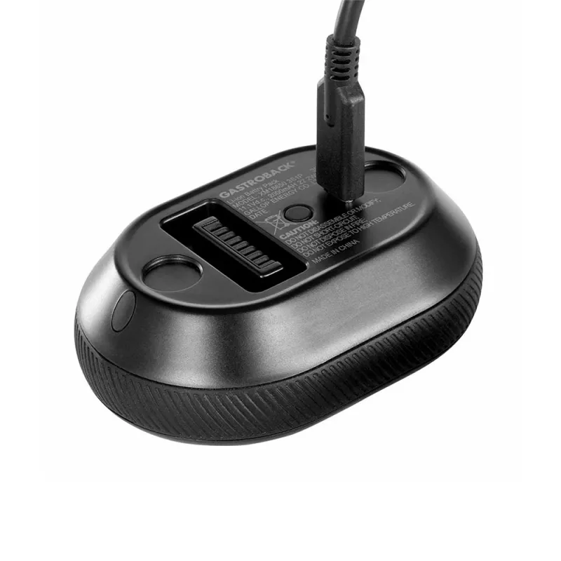 Iegremdējamais rokas blenderis GASTROBACK Cordless Design 5-in-1 — 180 W, 0,5 L trauks, darbināms ar baterijām, nerūsējošā tērauda asmeņi