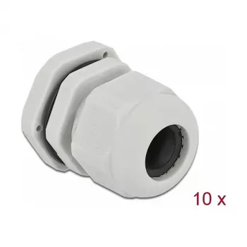Kabeļu blīvslēgs DeLOCK 60219 Pelēks Plastmasa 10 gab.